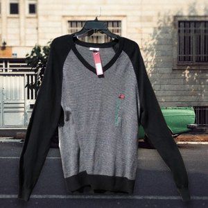 Men's MERONA Wool Blend Long Sleeve V-Neck Sweater Size M NWT‎